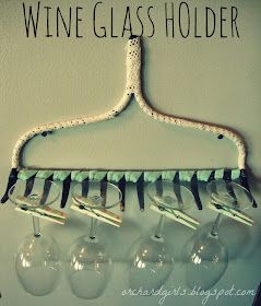 DIY - Wine Glass Rack by Orchard Girls