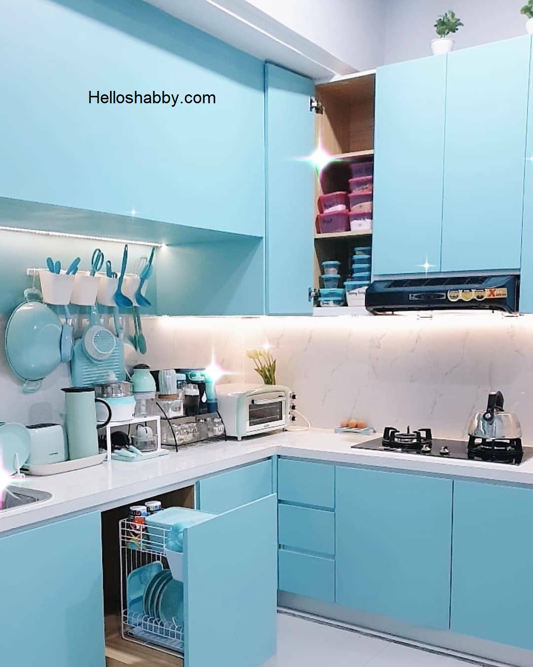 6 Gambar Model Kitchen Set Minimalis Warna Biru Terbaru HelloShabbycom Interior And Exterior Solutions