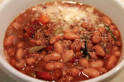 Red Wine Beans with Smoky Bacon