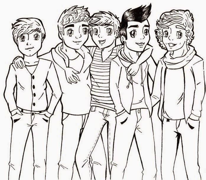 One Direction Coloring Pics 9