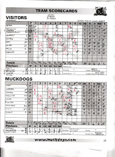 Doubledays vs. Muckdogs, 06-14-14. Muckdogs win, 7-2.