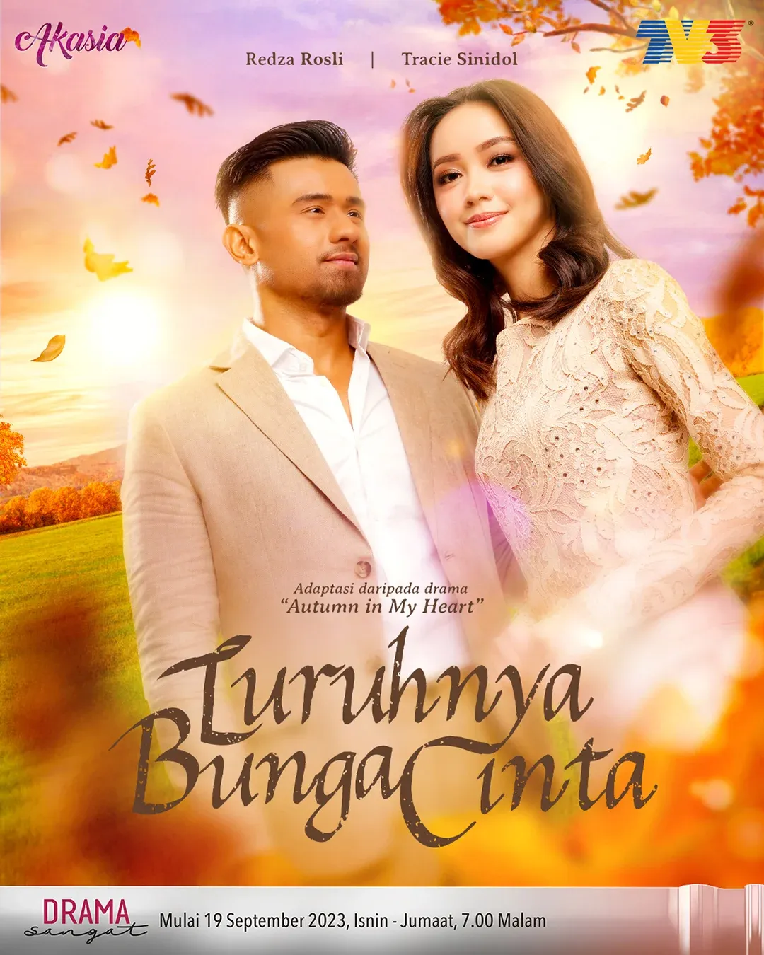 Drama Luruhnya Bunga Cinta TV3 Adaptasi Drama Korea Autumn In My Heart