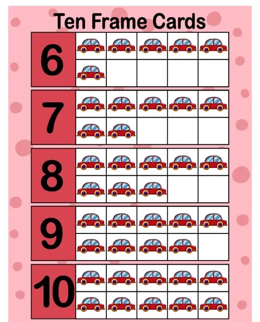 Ten Frame Cards