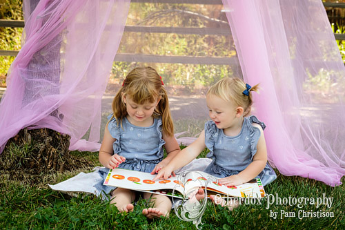 professional portrait of beautiful little girls in Albuquerque