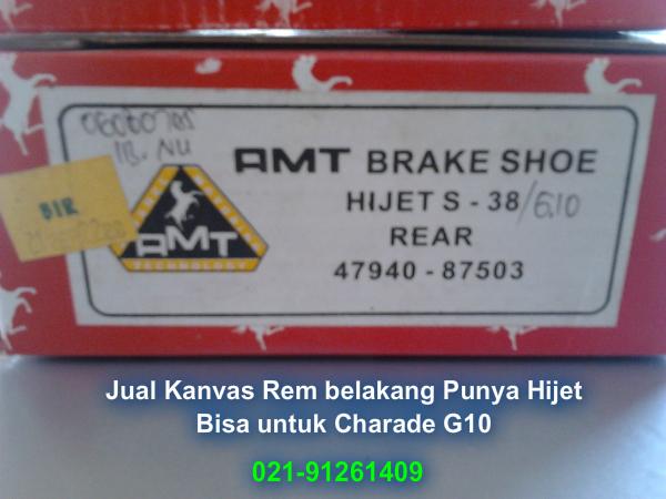 SparePart Mobil Daihatsu Charade: Jual Kampas Rem Belakang 