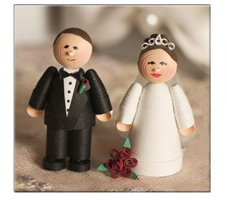 quilling 3d doll couple