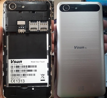 Vsun Touch 4G Flash File 2nd MT6735 Update Firmware