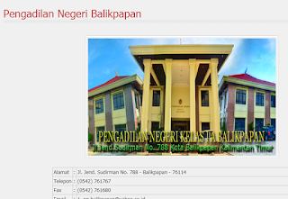 Gedung pengadilan negeri di balikpapan