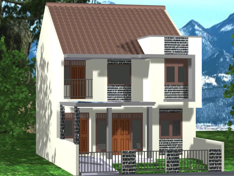 Image Gambar Rumah Tiga Dimensi Contoh 3 Download