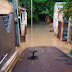 Crecida de cañada inunda algunas calles de los Girasoles