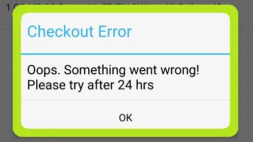 Fix Checkout Error Oops. Something Went Wrong! Please Try After 24 hrs Paytm Problem