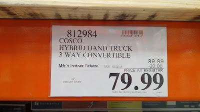 Cosco 3 Way Convertible Hybrid Hand Truck at Costco with rebate