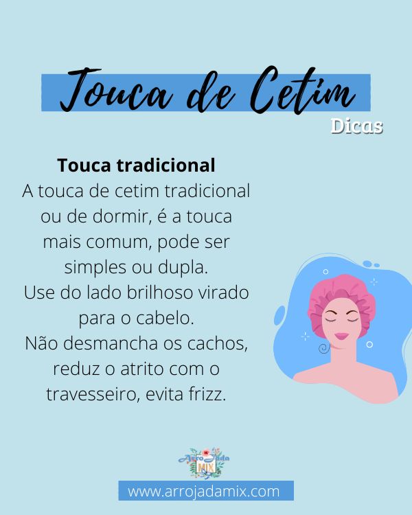 Tipos de Touca de Cetim