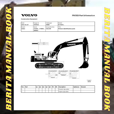 Volvo parts manual catalog EC350D L excavator