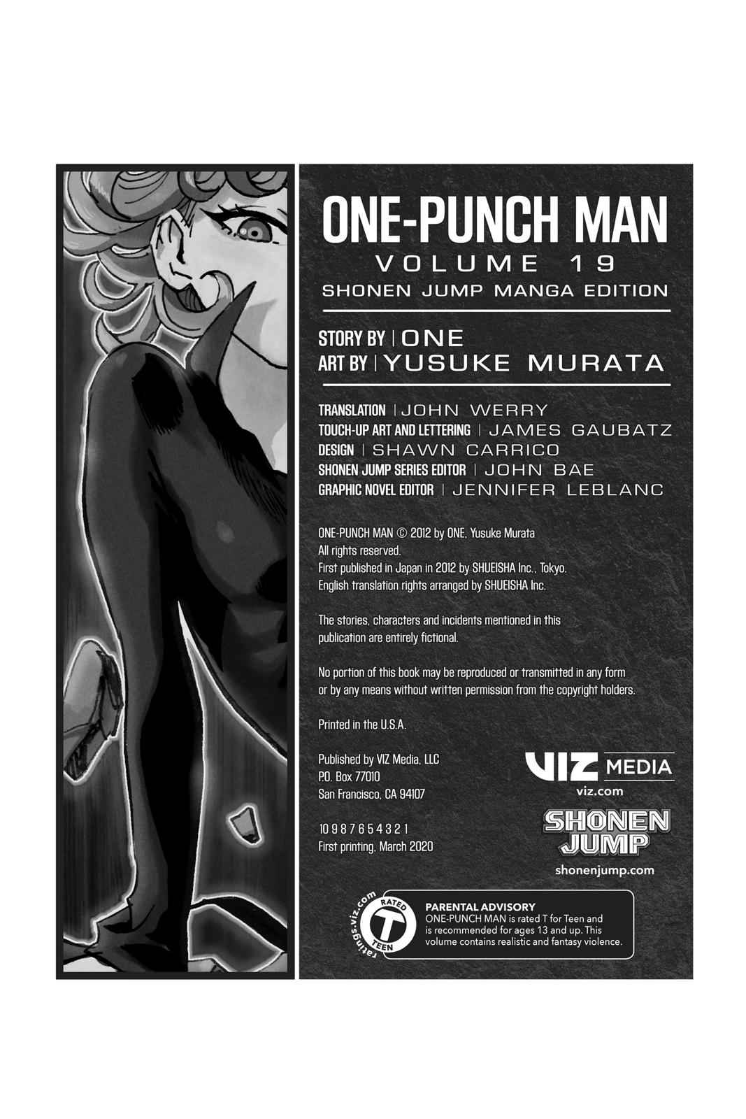 Senritsu no Tatsumaki in OPM Manga Covers