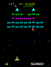 Clips of Cosmic Alien gameplay spliced together to show the alien bullet patterns and firing behavior.