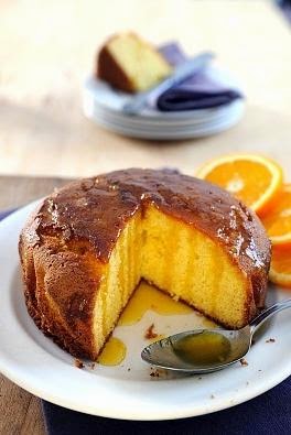 Torta de naranja humeda