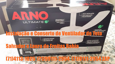 Instalação e Conserto de Ventilador Arno em Salvador