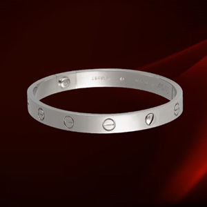 Cartier Love Bracelet White Gold1