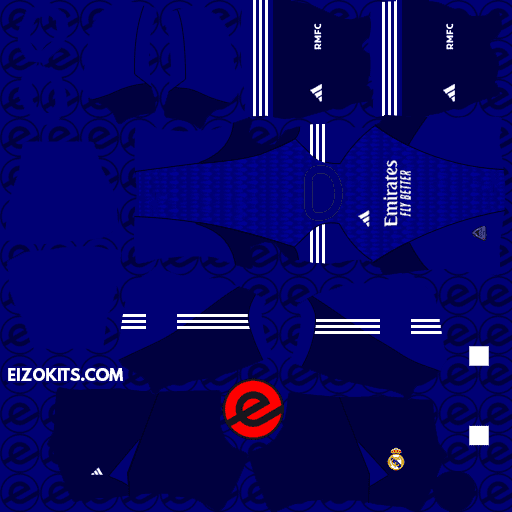 Kits FC Real Madrid 2023-2024 lançados pela Adidas - DLS23 Kits (Home de goleiro)