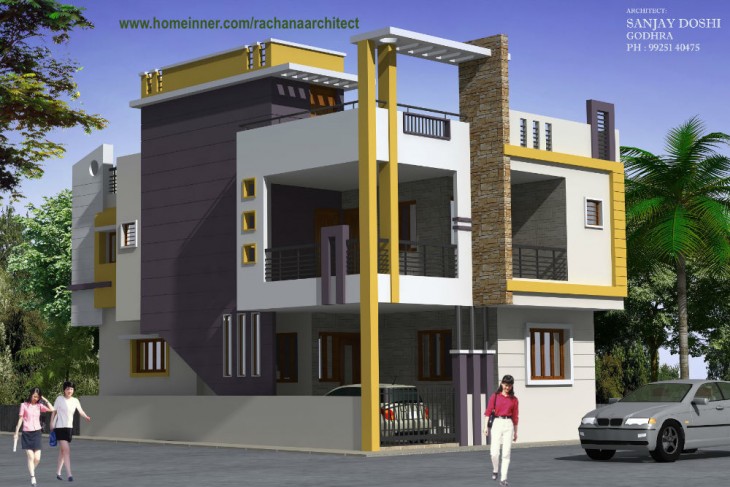  Small  Economic Gujarat  House  Design  by Rachana