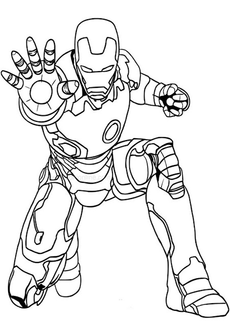 Top 10 Free Printable Iron Man Coloring Pages