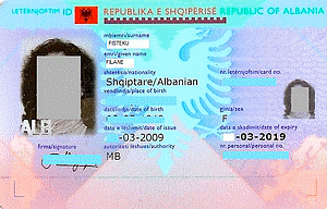 Carta d'identità albanese - Turismo in Albania