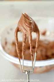 chocolate frosting with cocoa powder