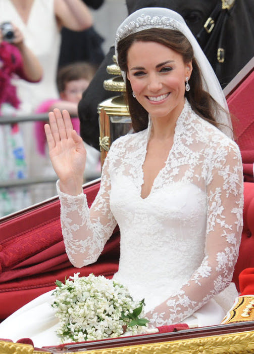 It seems to be a tradition for Royal Wedding Gowns to include TONS of lace 