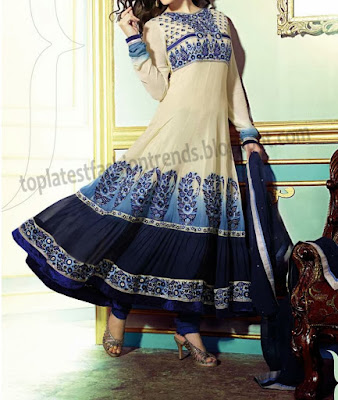 latest fashion anarkali suit design