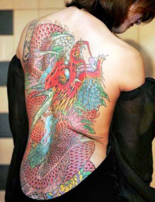 japanese tattoo. With a Japanese tattoo design,