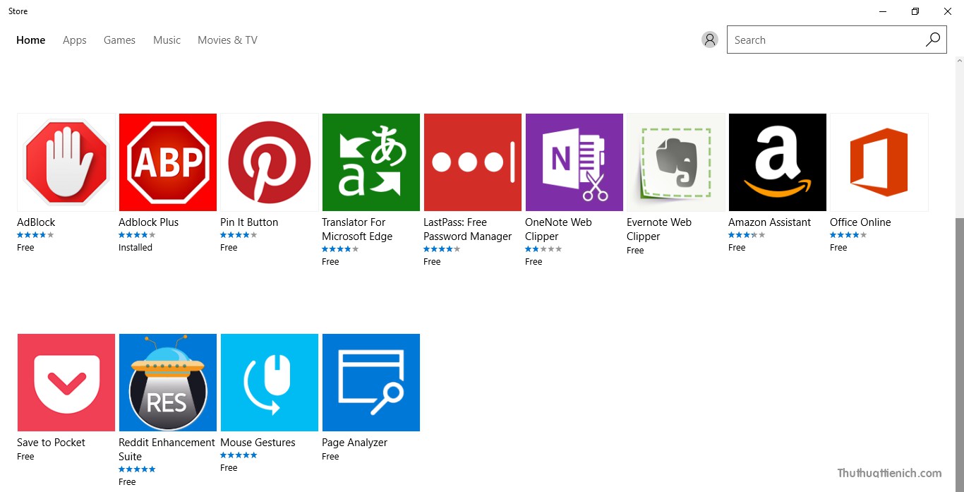 Lúc này bạn sẽ được đưa đến cửa hàng Windows Store