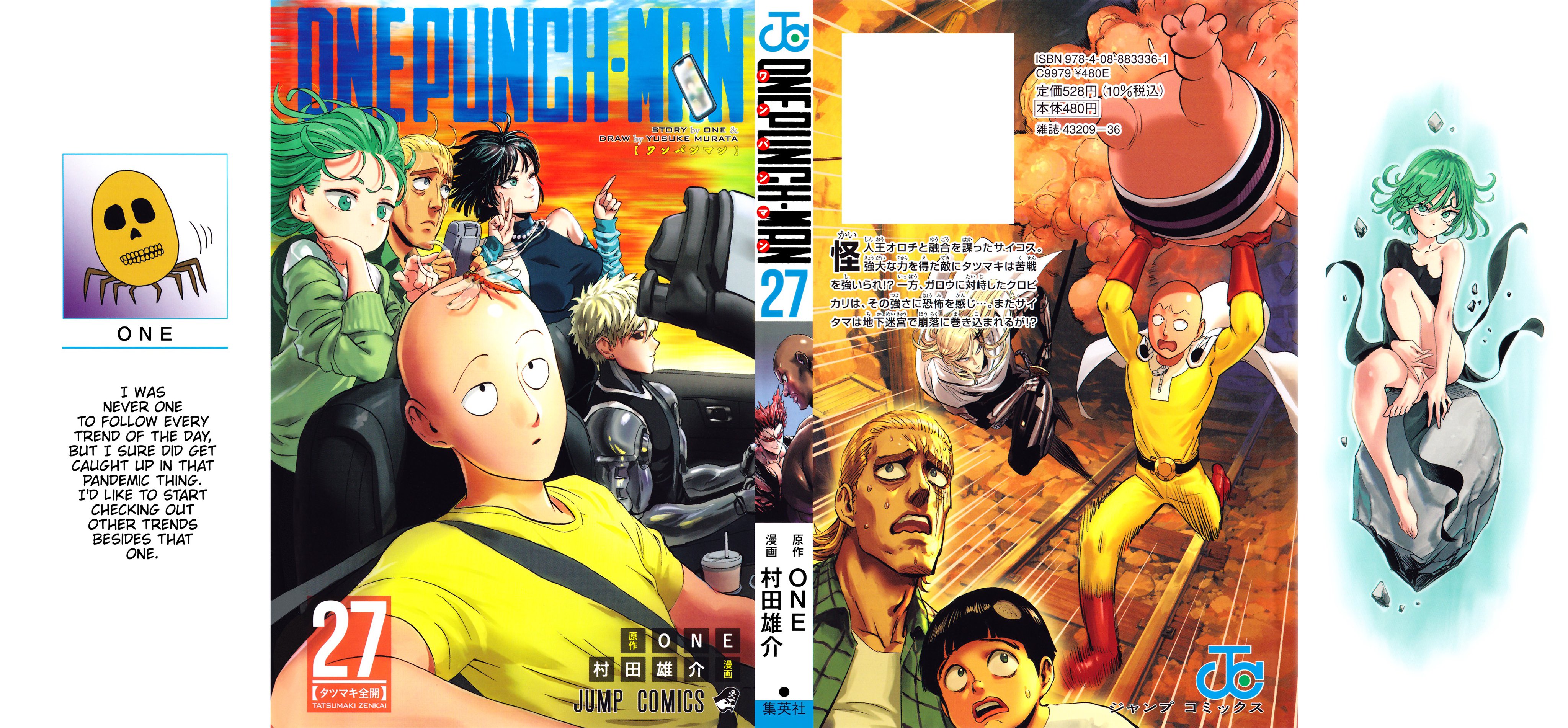 One Punch-Man da un vistazo a la portada del volumen 27 del manga