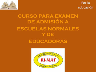 Curso para examen de admision escuelas normales y de educadoras Guadalajara