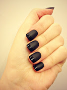 First you do a coat of black nail polish then matte nail polish once all of .