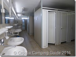 Croatia Camping Guide - Camp Kozica Toilets