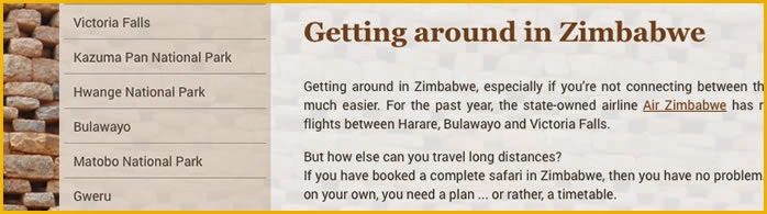 http://www.zimbabwetravel.info/en/travelling-in-zimbabwe/getting-around-in-zimbabwe.html#