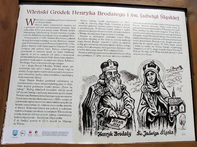 Tablica z historią Wleńskiego grodu