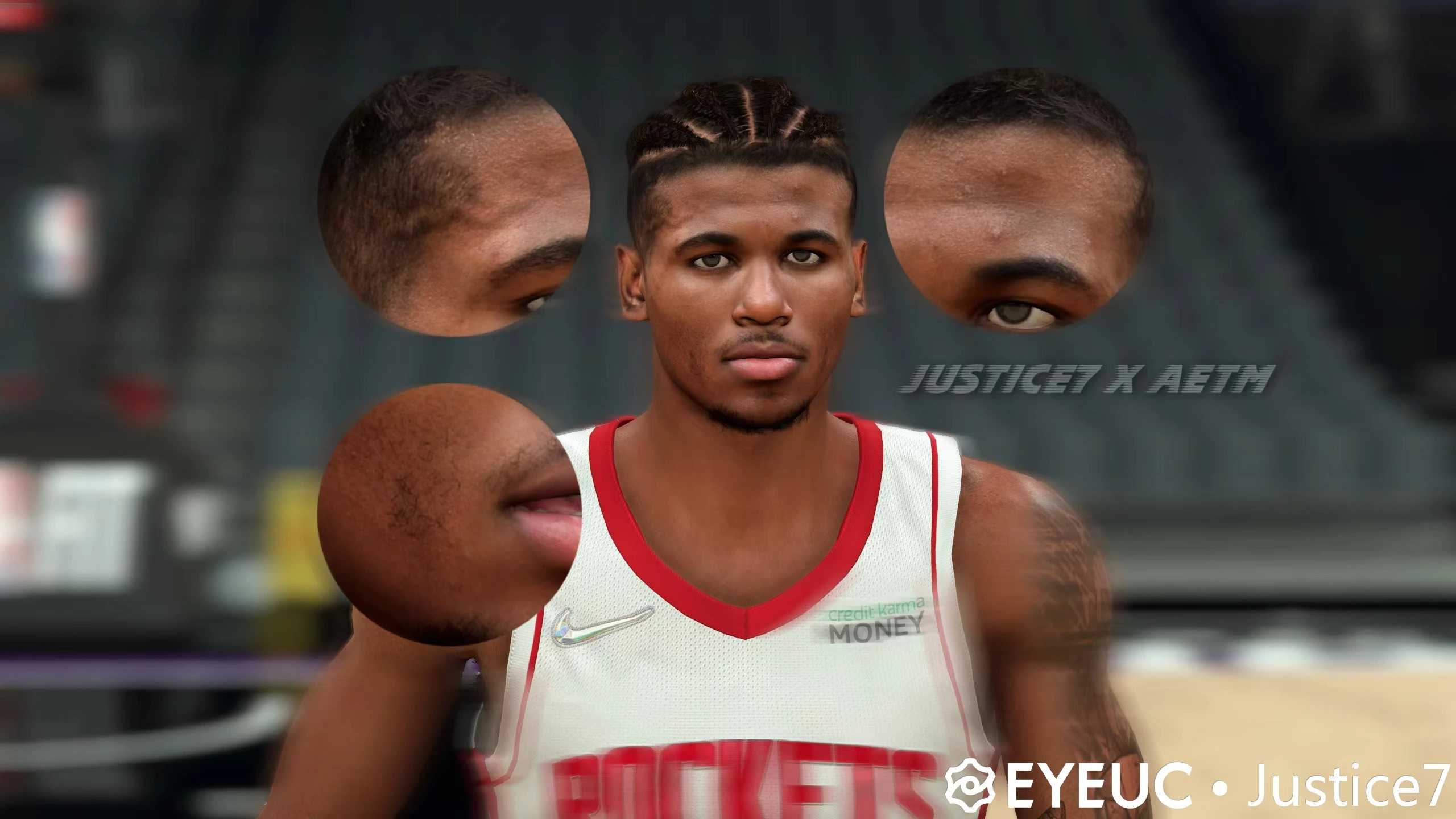 NBA 2K22 Jalen Green Cyberface and Hair Update (6 Hairstyle Versions) by Ae...