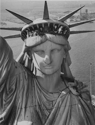 the statue of liberty crown. the statue of liberty crown.