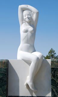 Nude Naked Woman Statue Hearst Castle California Breasts