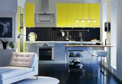 yellow-kitchen-cabinets-elegant-interior