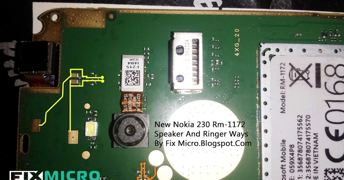 New Nokia 230 Rm 1172 Earpiece Ringer Ways Solution Fix Micro Mobile