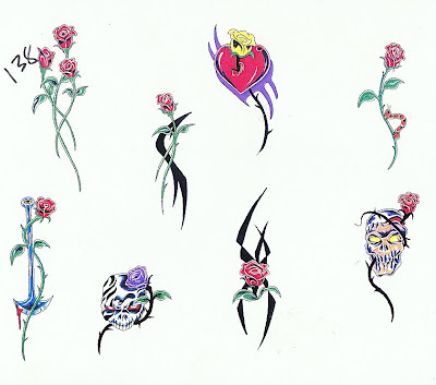 flowers tattoos designs. flower tattoos designs.