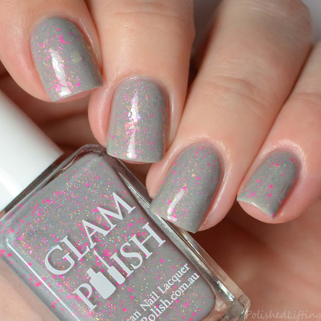 gray crelly nail polish