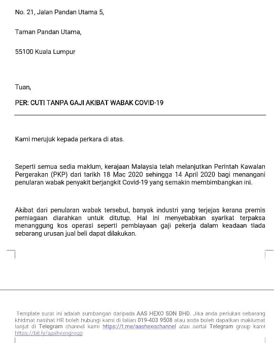 Contoh Surat Pengesahan Pendapatan Bagi Yang Tidak Bekerja