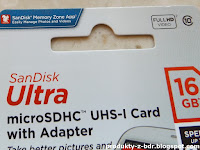  Karta micro SDHC SanDisk Ultra UHS-I 16 GB z adapterem z Biedronki