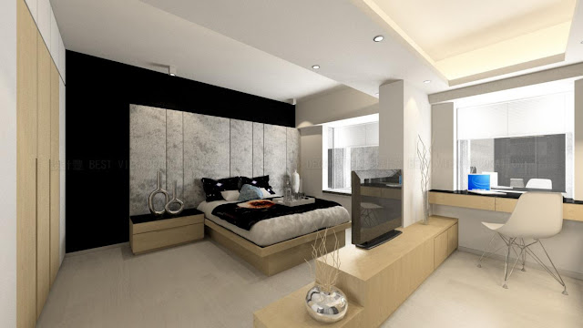 海逸豪園睡房室內設計，Laguna Verde bedroom interior design