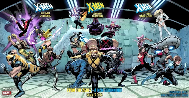 Marvel prepara el lanzamiento de su nueva línea de X-Men con 9 series