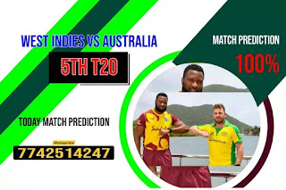 AUS vs WI Perfect T20 5th Match Prediction Crictracker Prediction: Guru CBTF